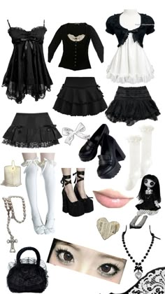 Goth Dress, Feminine Outfit, Gothic Lolita, Aesthetic Outfits, Aesthetic Fashion, Dress With Boots, Passion For Fashion, Pretty Outfits