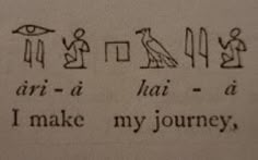 an egyptian writing is shown on the wall