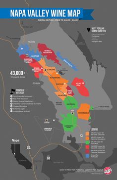 the napa valley wine map