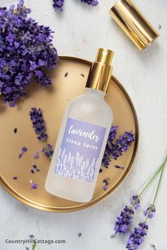 Lavender Products Ideas, Diy Lavender Body Spray, Lavender Bed Spray Diy, How To Make Lavender Pillow Spray, Lavender Product Photography, Bedtime Relaxation, Aromatherapy For Sleep, Body Cream Photography