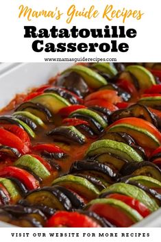 Ratatouille Casserole, Ratatouille Recipe Easy, Eggplant Recipes Healthy, Easy Ratatouille Recipes, Eggplant Recipes Easy, Ratatouille Recipe, Pinoy Recipes