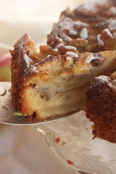 a close up of a cake on a plate