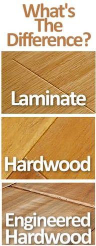 four different types of hardwood flooring with the words what's the difference?