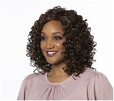 Get noticed in the Toni Brattin Irresistible wig. The shoulder-length layered silhouette boasts stunning allover spiral curls to create natural-looking texture, bounce, and movement. Style curls in smooth spirals or fluffed up for a sassier look.  A specially designed wig cap can be easily adjusted for a custom fit. Additional comfort features include a wide velvet band at the front hairline, open wefting on top, and adjustable sizing tabs in the neckline for a comfortable and secure fit. All To Shoulder Length Layered, Spiral Curls, Best Shakes, Curl Styles, Wig Cap, Styling Tools, Shoulder Length, Custom Fit, Pin Up