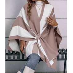 Luxe Color Block Loose Fit Shawl Wrap Cardigan Xxs Xs S M L Xl Xxl, 100% Polyester, Ships In 7-8 Days Lightweight Open Front Cardigan, Business Casual Minimalist, Blazer Blouse, Summer 90s, Preppy Business, Preppy Prom, Trendy Business Casual, Business Formal Dress, Coachella Dress