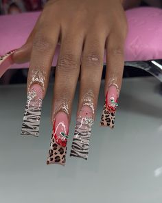 𝐓𝐇𝐄 𝐍𝐀𝐈𝐋 𝐏𝐋𝐔𝐆🔌📲💖 | Baddie Freestyle🐆❤️ Click the link in bio to book your next appointment • • • #mcdonoughnailtech #atlnailtech #atlantanailtech... | Instagram Baddie Nails Instagram, Freestyle Nails, Cheetah Print Nails, Exotic Nails, Birthday Nails, 16th Birthday, Nail Tech, Pretty Nails, Nail Inspo