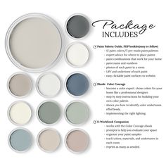 the package includes several shades of gray and white paint, including two different shades of grey