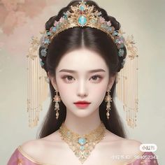 Chinese Hairstyles, Chinese Drawings, Chinese Princess, Chinese Traditional Costume, Hanfu Dress, Chinese Art Girl, Chinese Hairstyle, Japanese Hairstyle, Fantasy Gowns