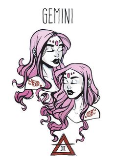 two women with pink hair and tattoos on their faces, one is holding the other's head