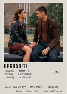 an advertisement for the upcoming movie, upgraded with two people sitting next to each other