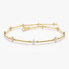 14k Solid Gold Clover Bracelet: This elegant bracelet features a gold bar chain with a cluster of 40 prong-set round diamonds, each 1.5 mm, totaling 0.57 ctw, with G color SI clarity. Perfect Gift for Any Occasion: Ideal for weddings, layering, or gifting to friends, this bracelet adds a touch of sophistication and luxury to any outfit. High-Quality Craftsmanship: Made with 14k solid gold and securely set diamonds, ensuring durability and lasting beauty. Versatile and Stylish: The 2.9 mm bezel width and delicate design make it perfect for both everyday wear and special events. * SKU- SABR 55 𝐑𝐞𝐭𝐮𝐫𝐧 𝐏𝐨𝐥𝐢𝐜𝐲 100% Satisfaction Guaranteed & Hassle-Free Return. You will get 𝐟𝐮𝐥𝐥 𝐫𝐞𝐟𝐮𝐧𝐝 or 𝐞𝐱𝐜𝐡𝐚𝐧𝐠𝐞 within 𝟑𝟎 𝐝𝐚𝐲𝐬 of your 𝐨𝐫𝐝𝐞𝐫 𝐝𝐞𝐥𝐢𝐯𝐞𝐫𝐲 𝐝𝐚𝐭𝐞. Ki Luxury Gold Diamond Bracelet With Delicate Chain, Luxury Diamond Gold Bracelet For Gift, Luxury Solid Bracelet For Festive Season, Classic Luxury Gold Bracelet With Prong Setting, Luxury Classic Gold Bracelet With Prong Setting, Luxury Diamond Bracelet With Prong Setting For Everyday, Random Products, Cluster Bracelet, Emerald Rings