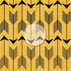 an arrow pattern with black arrows on yellow background