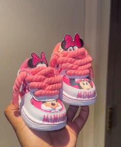 All sizes available. If you don't see your kids size message me! Minnie Mouse Birthday Shoes, Infant Boy Shoes, Custom Baby Shoes, Custom Kids Clothes, Girls Shoes Teenage, Bedazzled Shoes Diy, Minnie Mouse Pumpkin, Luxury Baby Clothes, Minnie Mouse Shoes