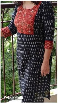 Kurti Neckline, Churidar Pattern, Cotton Dress Indian, Stitched Kurti, Casual Kurti, Indian Kurtis, Salwar Neck Designs, Yoke Design, Indian Kurti Designs