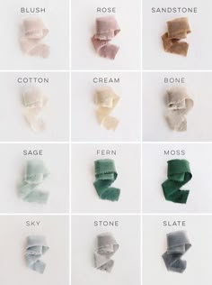 the different shades of hair dyes are shown in this chart, which shows how to use them