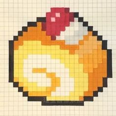 an image of a pixel art piece with the letter s on it