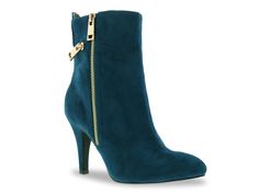 Save on Claudia Bootie at DSW. Free shipping, convenient returns and customer service ready to help. Shop online for Claudia Bootie today! Blue Ankle Boots, Teal Fashion, Bellini, Bootie, Faux Suede, Heeled Boots, Stiletto Heels, Classic Style, Ankle Boot