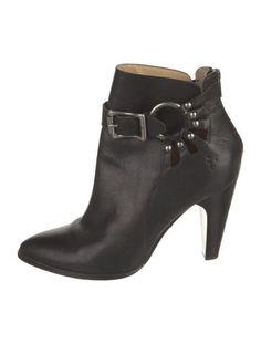 Frye Leather Ankle BootsBlackStudded & Cutout AccentsPointed-ToesWrap-Around Straps & Exposed Zip Closure at AnklesDesigner Fit: This designer typically runs true to size.Unfortunately, due to restrictions, this item may not be eligible for shipping in all areas. Frye Lace Up Boots, Frye Ankle Boots, Frye Boots Belk, Frye Moto Boots, Boot Shoes Women, Shoe Boots, Running, Women Shoes, Boots