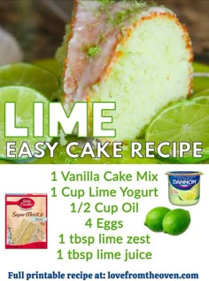 Lime Cake Recipe, Key Lime Pound Cake, Lime Pound Cake, Key Lime Desserts, Key Lime Cake, Lime Desserts, Lime Cake, Lime Recipes, Bundt Cakes Recipes