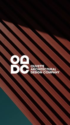 the logo for olivette architectural design company is shown in white on a red background