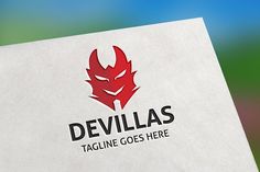 the devil logo is displayed on a piece of paper