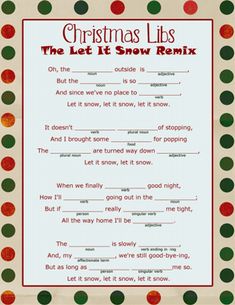 the poem let it snow re - mix