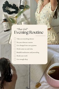 Get some sleep xx  #sleep #routine #thatgirl #journaling #skincare #evening #night #aesthetic Feminine Night Routine, Sleep Hygiene Aesthetic, Pamper Night Aesthetic, Night Routine For Better Sleep, That Girl Evening Routine, Spiritual Night Routine, That Girl Night Routine, Clean Girl Night Routine