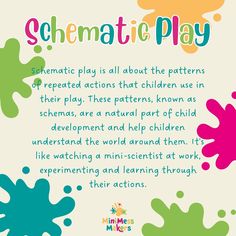 a poster with some colorful paint splatters on it and the words, schmate play