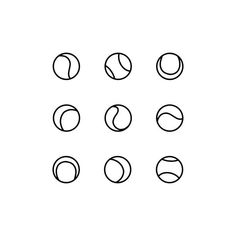 six circles are shown in black and white, with one circle drawn to the side