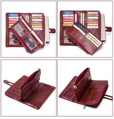 Item Type: Wallet Material: Leather Lining Material: Polyester Dimensions: 19 x 10 x 2 cm / 7.48 x 3.94 x 0.79 inch Weight: 173 g / 0.381 lbs Closure Type: Zipper and Hasp Interior Structure: Photo Holder, Interior Zipper Pocket, Cell Phone Pocket, Zipper Pouch, Coin Pocket, Interior Compartment, Interior Slot Pocket, Note Compartment, Card Holder Package Includes: 1 x Wallet
 ... more Wallet For Women, Photo Holder, Photo Holders, Genuine Leather Wallets, Zipper Pouch, Wallets For Women, All Fashion