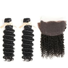 Full head deal. 2 bundles plus 360 closure. Hair is natural, unproccessed virgin human hair. Thick, full bundles, hand tied lace frontal Hand tied, protective band, no shedding, 100% human hair, super soft and silky. May be used with shampoo, conditioner and hair dryer just like normal hair. Overuse of hair dryer may damage hair. Size: 26" 28" + 20" 360.  Color: Black. 360 Frontal, Damage Hair, Normal Hair, Deep Wave, Shampoo Conditioner, Lace Frontal, Damaged Hair, 100 Human Hair, Virgin Hair