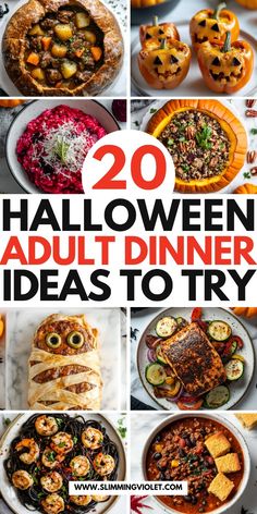 20 halloween adult dinner ideas to try for the whole family in your home or office