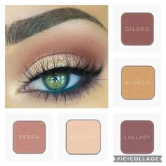 Seint Makeup Eyeshadow Wedding, Gilded Seint Eyeshadow, Seint Makeup Eyeshadow Green Eyes, Eyeshadow Green Eyes, Eyeshadow Combinations, Eyeshadow Combos, Kate Talbert, Eyeshadow Guide, Eye Magic