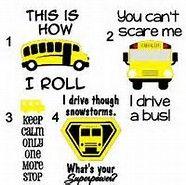 the instructions for how to use school bus decals