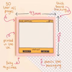 Kawaii Stationery & Journal Supplies – Scribblet Stationery Memo Pad Packaging Idea, Journal Boxes Ideas, Artist Packaging Ideas, Notepads Design Ideas, To Do List Illustration, Brain Dumping, Stationary Packaging, Typography Rules, Notepad Design