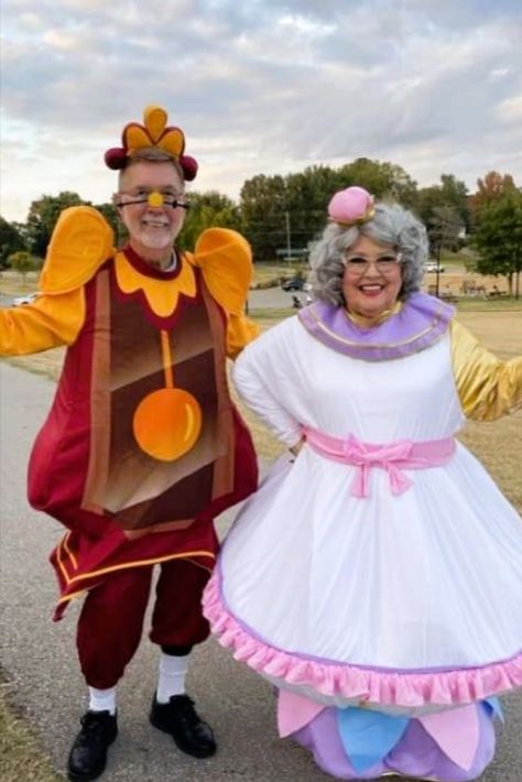 Plus Size Couples Costumes Diy Mrs Potts Costume, Plus Size Couple Costumes, Plus Size Couples Costumes, Mrs Potts Costume, Plus Size Couples, Mrs Potts, Plus Size Costume, Couple Costume, Oogie Boogie