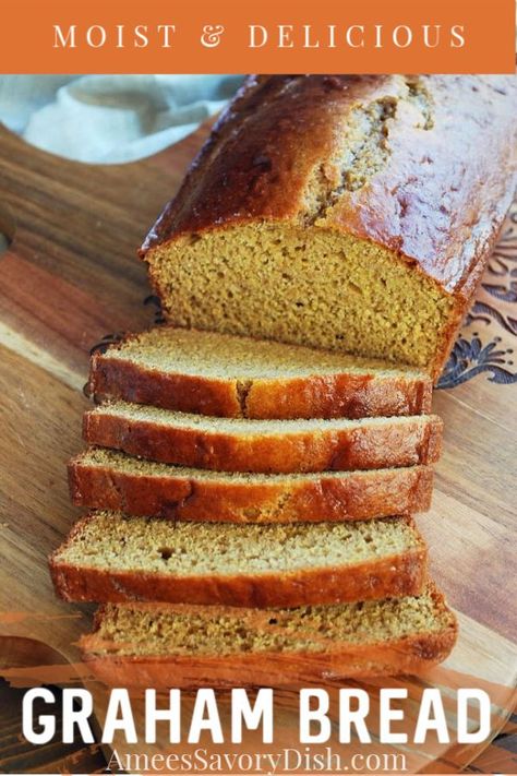 A vintage recipe for homemade soft graham artisan bread made with a blend of whole grain flours and a few simple ingredients. #bread #breadrecipes #vintagerecipes Graham Flour, Awesome Desserts, Outdoor Cooking Recipes, Flour Bread, Artisan Bread Recipes, Flour Recipes, Artisan Bread, Dish Recipes, Vintage Recipes