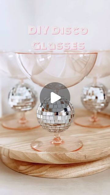 Chanté Fox on Instagram: "I am on a DIY roll over here! 🪩 🥂  These Disco Ball Coupe glasses are giving me life.  Comment “Disco”for the links so you can make these for your next soirée.   #partyideas #partyplanner #partyplanning #partyglasses #partytheme #discocowgirl #disco #discoballdecor #diycrafts #diypartydecor #diypartyideas #azpartyplanner #azevents #eventplanneraz #partyonabudget #budgetfriendly" Disco Party Accessories, Diy Disco Ball, Disco Party, Cool Diy Projects, Diy Party Decorations, Disco Ball, Party Planner, Diy Party, Party Accessories