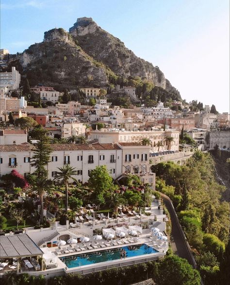 Experience the epitome of Mediterranean luxury at San Domenico Palace, Taormina, A Four Seasons Hotel, and a haven nestled on the enchanting island of Sicily 🌊 This exquisite retreat seamlessly blends modern sophistication with timeless charm, offering Virtuoso travelers an unparalleled escape. From elegantly appointed rooms with sweeping views of the Ionian Sea to world-class dining that celebrates the rich flavors of Sicilian cuisine, every detail is crafted to perfection. Wander through ... Taormina Italy, Dh Lawrence, Sicily Hotels, Italian Summer Aesthetic, European Summer Aesthetic, Mediterranean Luxury, Taormina Sicily, San Domenico, Rustic Italian