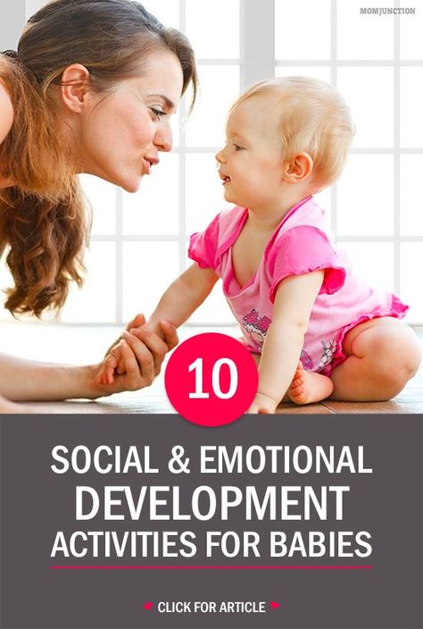 We list out 10 easy ways for social emotional development in infants which will effect them in the long run. You can read through this article to get an idea as to how to introduce things to your infants. Social Development Activities, Social Emotional Development Activities, Emotional Development Activities, Social And Emotional Development, Emotional Activities, Baby Development Activities, Kat Diy, Infant Development, Emotions Activities