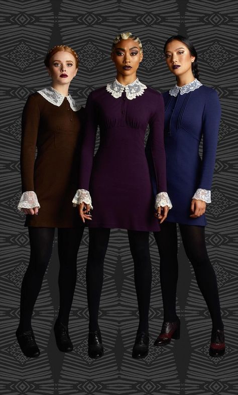 Prudence Night, Sabrina Spellman Outfit, Sabrina Spellman Style, Sister Costumes, Sabrina Witch, Weird Sisters, Chilling Adventures Of Sabrina, Outfit Png, Sabrina Spellman