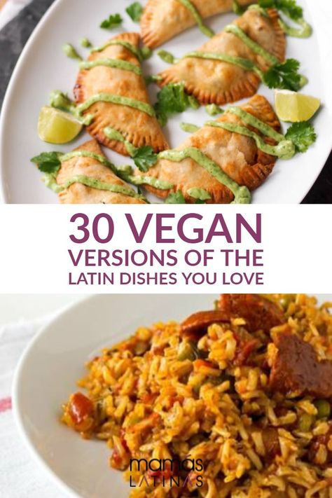 Click here for 30 vegan versions of traditional Latin recipes we all love. #veganlatinorecipes #veganrecipes #latinfood #mamaslatinas Healthy Latin Recipes, Tortilla Espanola, Latin Dishes, Latin Recipes, Vegan Mexican Recipes, Vegan Mexican, Food Vegan, Latin Food, Vegan Meals