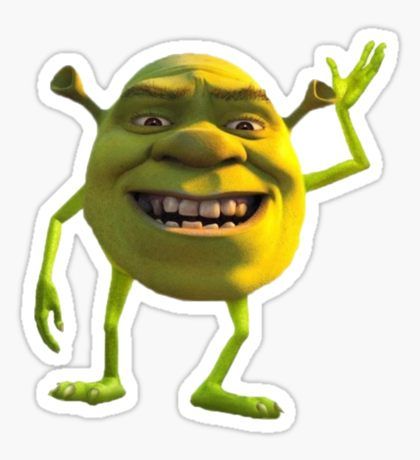 Shrek Wazowski, Shrek Memes, Stickers Cool, Snapchat Stickers, Bee Movie, Tumblr Stickers, Hydroflask Stickers, Meme Stickers, Shrek