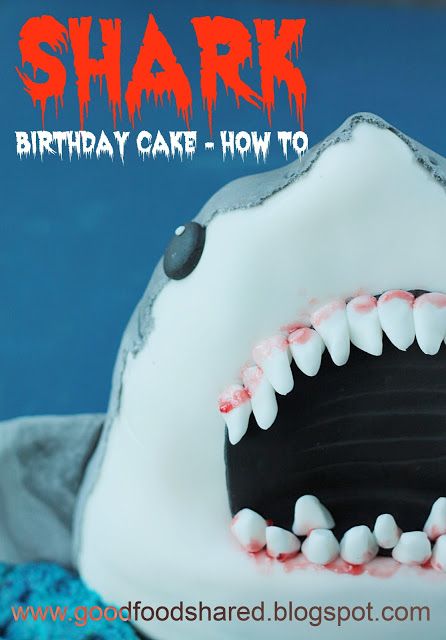 Shark Cake Tutorial, Cake Design Tutorial, Shark Birthday Cakes, Shark Cake, Sharp Knife, Modeling Chocolate, Shark Party, Shark Birthday, Doll Cake