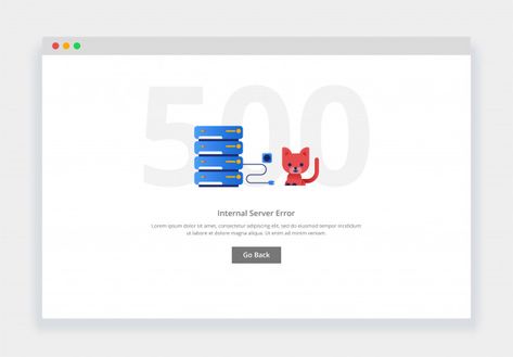 Error 500. modern flat design concept of cat unplugged the cable from the data center for website. empty states page template Vector | Premium Download 500 Error Page Design, Thumbs Up Icon, Modern Flat Design, Empty State, Illustration Story, Abstract Pattern Design, Web Ui Design, Thank You Messages, Modern Flat