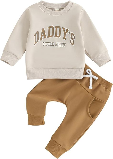 Amazon.com: Newborn Infant Baby Boy Outfit Letter Long Sleeve Pullover Sweatshirts Toddler Boys Pant Sets Fall Winter Clothes: Clothing, Shoes & Jewelry Baby Boy Fall Outfits, Baby Boy Winter Outfits, Toddler Baby Boy, Jogger Pants Outfit, Boys Fall Outfits, Boys Pattern, Pant Length, Jogger Set, Winter Clothes