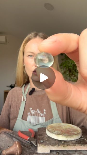 Mariia Durova on Instagram: "Story about one website order ♥️ @oriworkshop 

Usually there is a wide selection of sizes available on the website, which means I have enough stones to create a ring specifically for you. 

P.S I have 2 aquamarine stones for ring like that 😉

#jewelrydesigner #handcrafted #handmade #silversmith #soldering #etsymetalteam #workshops #processvideo" Round Silver Gemstones For Jewelry Making, Ring Soldering, Soft Solder Ring, Gift Soldered Round Pendant Jewelry, Sea Glass Jewelry Making Tools, Jewelry Soldering For Beginners, Silversmithing Tutorials, Silversmith Jewellery, Soldering Jewelry