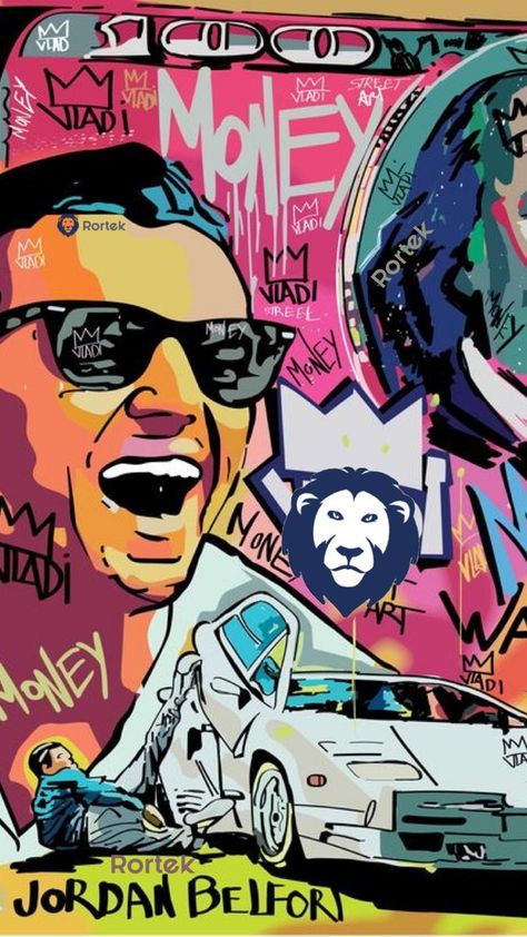 Wolf Street, The Wolf Of Wall Street, Money Wallpaper Iphone, Wall Street Art, Pop Art Images, Favorite Wallpaper, Wolf Of Wall Street, Laser Art, Pop Art Wallpaper