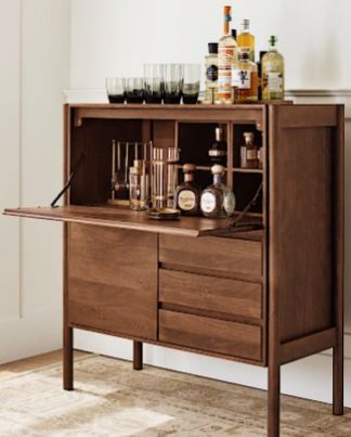 Small Dining Room Furniture, Small Dining Sets, Home Bar Cabinet, Art Deco Bar, Cocktail Cabinet, Bar Storage, Secretary Desk, Fall Lookbook, Small Dining Table