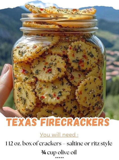 Dr. Barbara O'Neill's Kitchen Creations | Alabama Firecrackers  | Facebook Texas Firecrackers Recipe, Crackers Saltine, Finger Food Party Ideas, Firecracker Crackers, Fire Crackers Recipe, Alabama Fire Crackers, Fingerfood Recipes, Seasoned Crackers, Finger Food Party